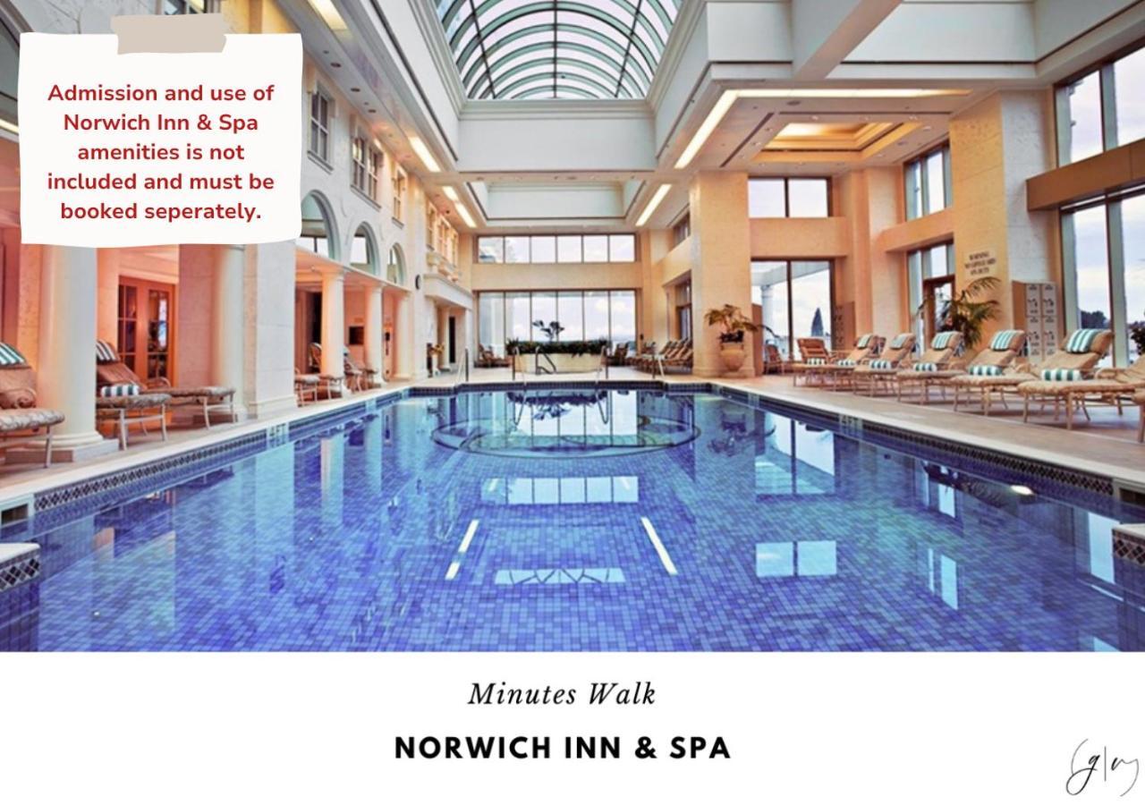 Luxury Villa- 3 Mins To Mohegan- Fully Stocked With Fireplace- Jacuzzi, Saltwater Pools, Sauna Norwich Extérieur photo